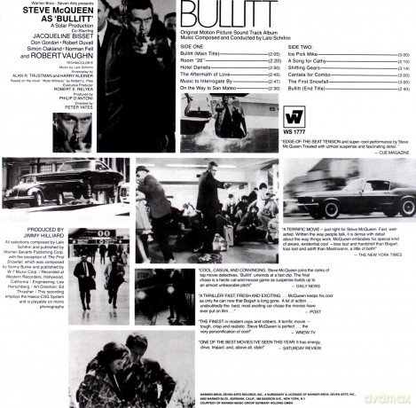 Lalo Schifrin: Bullitt soundtrack [Winyl]
