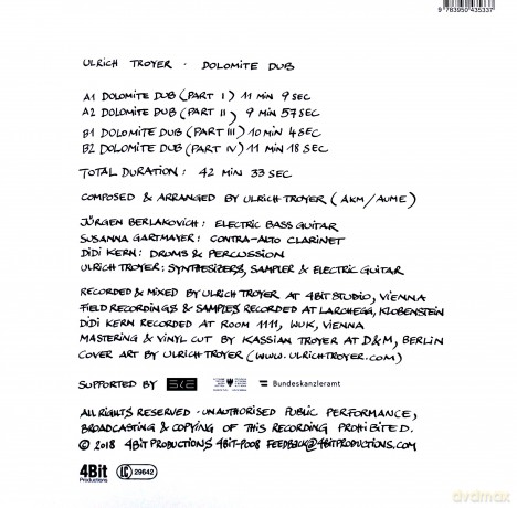 Ulrich Troyer: Dolomite Dub [Winyl]+[CD]