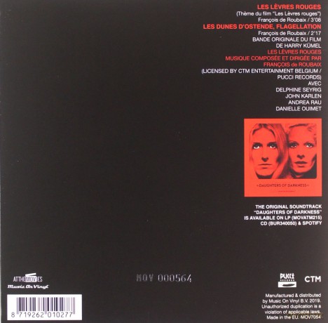 Daughters Of Darkness soundtrack (Dzieci nocy) (François De Roubaix) [Winyl]
