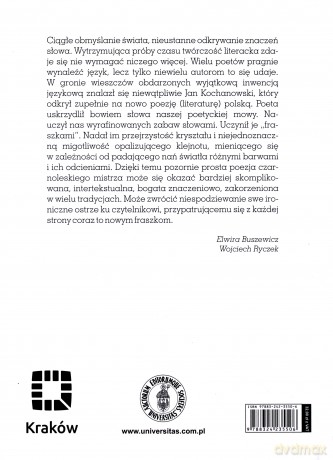 (Nie)przejrzystość. Wiersze - Jan Kochanowski [KSIĄŻKA]