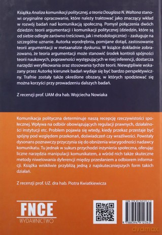 Analiza komunikacji politycznej a teoria D.Waltona - Joanna Skulska [KSIĄŻKA]