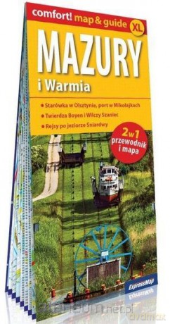 Comfort!map&guide XL Mazury i Warmia 2w1 [KSIĄŻKA]