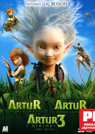 Artur i Minimki: Artur i Minimki/Artur i zemsta Maltazara/Artur i Minimki 3: Dwa Światy BOX [3DVD]