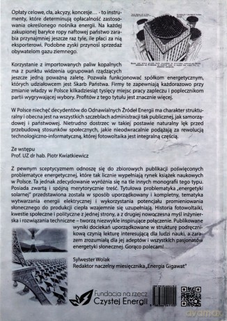 Energetyka solarna w badaniach naukowych - Piotr Kwiatkiewicz [KSIĄŻKA]
