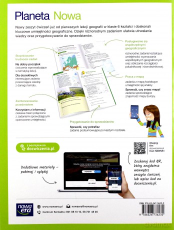 Geografia Szkoła podstawowa 6 Planeta Nowa ćwiczenie - Kamila Skomoroko [KSIĄŻKA]