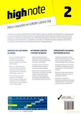 High Note 2 podręcznik A2+/B1 + Online Resources [KSIĄŻKA]