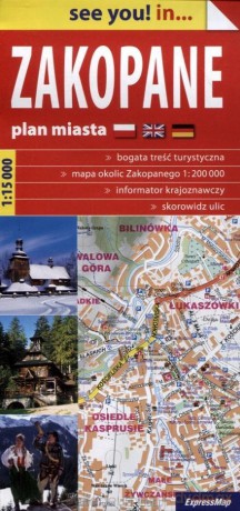 See you! in...Zakopane 1:15 000 plan miasta
