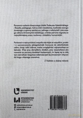 Traktat o dobrej robocie - Tadeusz Kotarbiński [KSIĄŻKA]