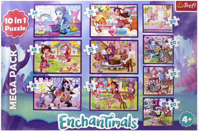 TREFL 10w1 Przygody Enchantimals [PUZZLE]