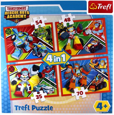 TREFL 4w1 Akademia Transformersów [PUZZLE]