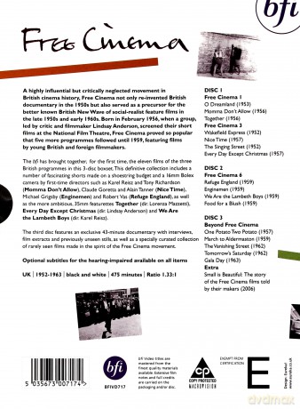 Free Cinema (1952-1963) [3DVD]
