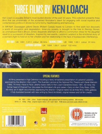 Ken Loach Collection (Riff-Raff / Wiatr w oczy / Biedroneczko, biedroneczko) [3xBlu-Ray]