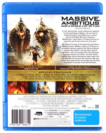 Gods of Egypt (Bogowie Egiptu) [Blu-Ray 3D]+[Blu-Ray]