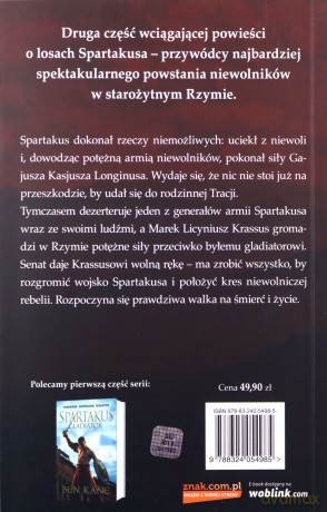 Spartakus. Rebelia - Ben Kane [KSIĄŻKA]