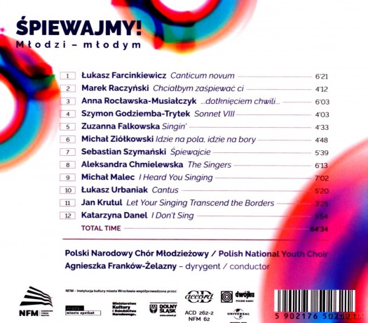 Polski Narodowy Chór Młodzieżowy: Śpiewajmy [CD]