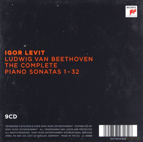 Igor Levit: Beethoven: The Complete Piano Sonatas [9CD]