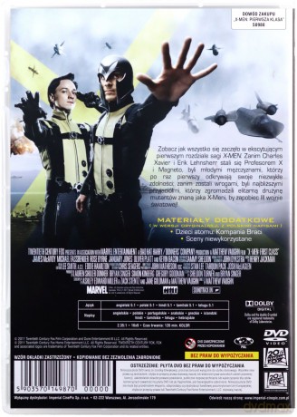 X-Men: Pierwsza klasa [DVD]