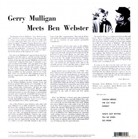 Gerry Mulligan: Meets Ben Webster [Winyl]