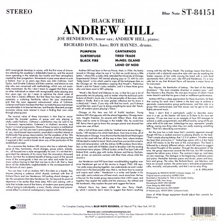 Andrew Hill: Black Fire [Winyl]