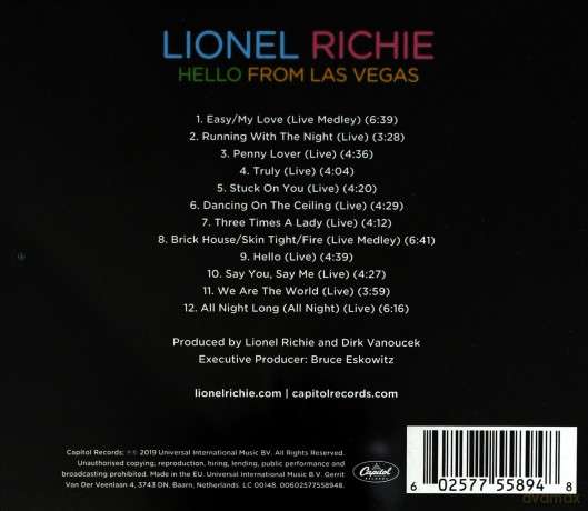 Lionel Richie: Hello From Las Vegas [CD]