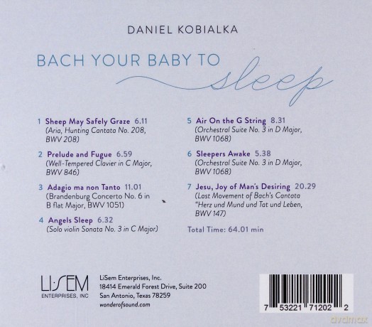 Daniel Kobialka: Bach Your Baby To Sleep [CD]