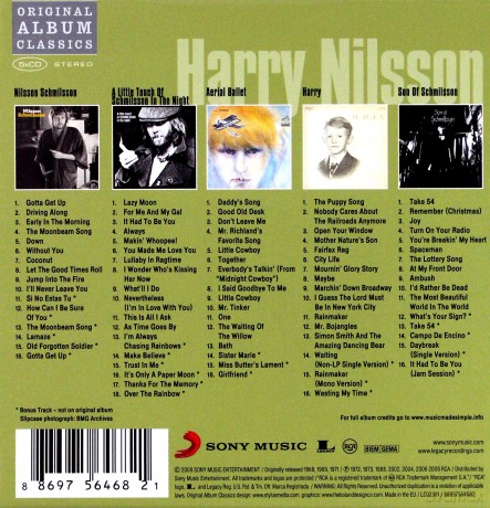 Harry Nilsson: Original Album Classics [BOX] [5CD]