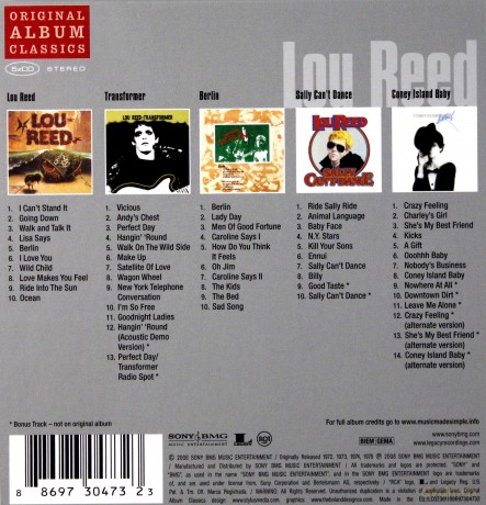 Lou Reed: Original Album Classics [BOX] [5CD]
