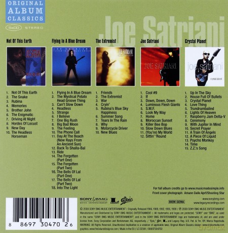 Joe Satriani: Original Album Classics [BOX] [5CD]