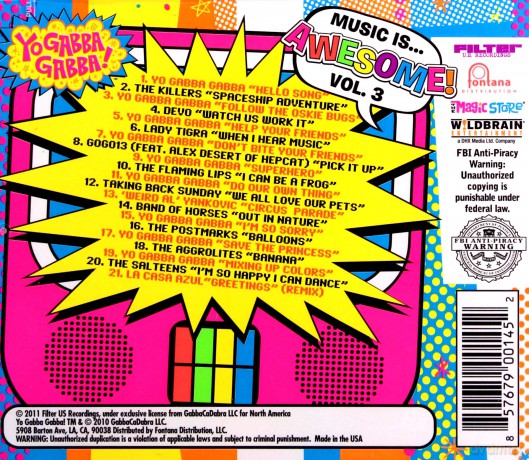 Yo Gabba Gabba: Music Is Awesome - Vol. 3 [CD]