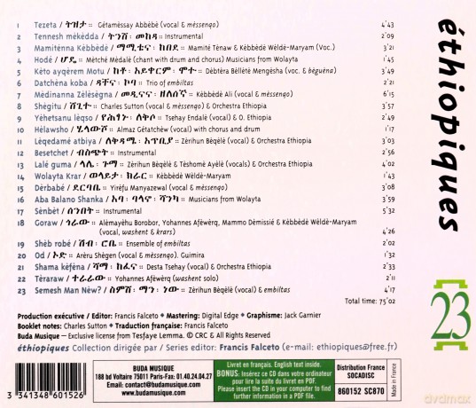 Orchestra Ethiopia: Ethiopiques 23 [CD]
