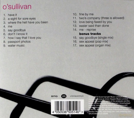 Gilbert O'Sullivan: Irlish [CD]