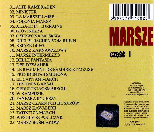 Najpiękniejsze Marsze Europejskie vol.1 [CD]