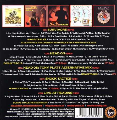 Samson: Bright Lights - The Albums 1979-1981 [5CD]