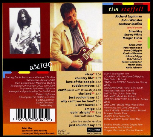 Tim Staffell: Amigo [CD]