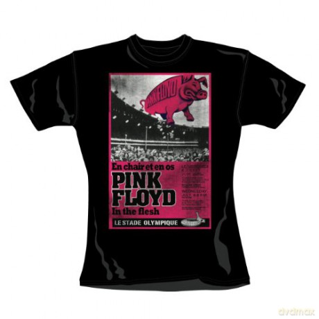 Pink Floyd: Animals In The Flesh, Black, Womens (L) [T-SHIRT]