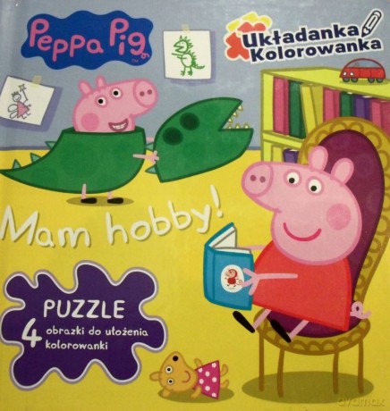 Peppa Pig. Mam Hobby! Układanka Kolorowanka Puzzle [KSIĄŻKA]