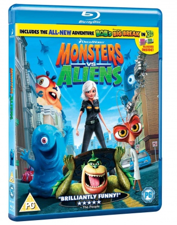 Monsters vs. Aliens (Potwory kontra obcy) [Blu-Ray 3D]+[Blu-Ray]