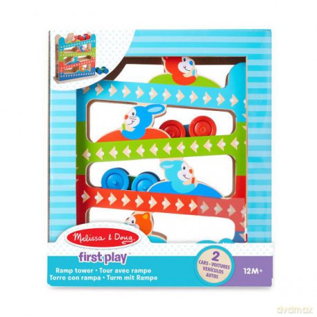 MELISSA Drewniana wieża z rampami w pudełku