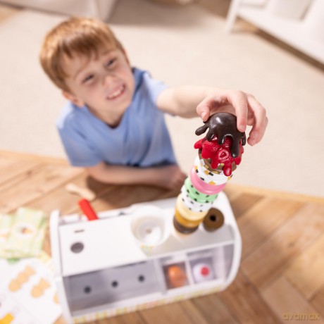 MELISSA Drewniany zestaw do lodów - Lodziarnia