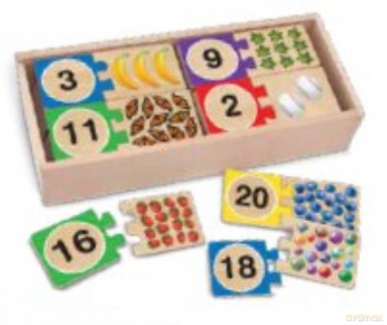 MELISSA Puzzle drewniane Dopasuj Liczby