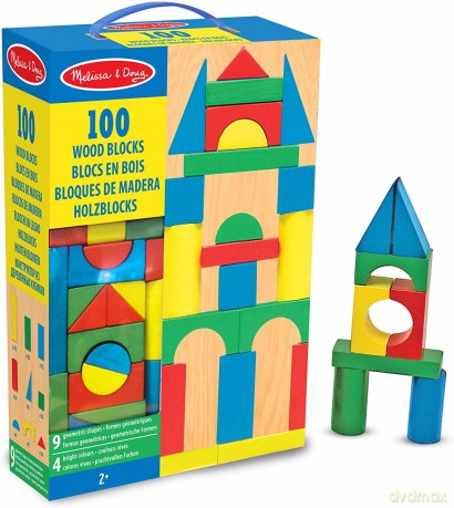 MELISSA Klocki drewniane 100 el. [KLOCKI]