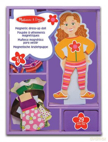 MELISSA Maggie Leigh Magnetic Wooden Dress-Up Doll [PUZZLE]