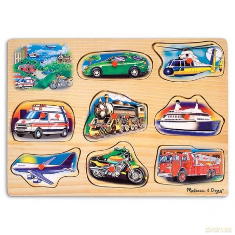 MELISSA Puzzle drewniane Pojazdy [PUZZLE]