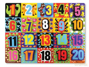 MELISSA Puzzle z klocków Jumbo Liczby [PUZZLE]