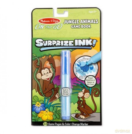 MELISSA kolorowanka Tusz niespodzianka Surprize INK! Jungle Animals