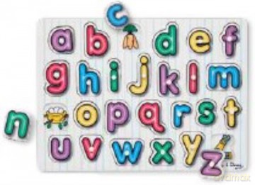 MELISSA Drewniane puzzle Alfabet
