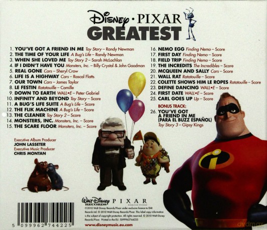 Various Artists: Disney Pixar Greatest [CD]
