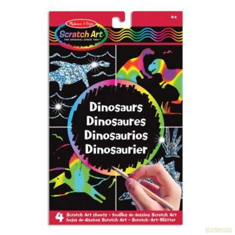 MELISSA Zdrapywanka Dinozaur Draw&Learn