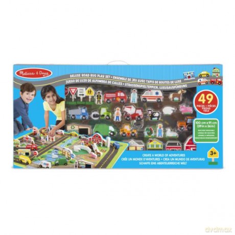 MELISSA Deluxe road rug play set 49 el.