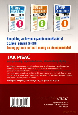 Jak pisać rozprawkę, opowiadanie, charakterystykę - Zofia Pomianowska, Maria Zagnińska [KSIĄŻKA]